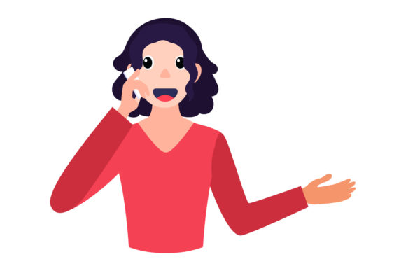 Mom Icon Mom is on the Phone Design Art