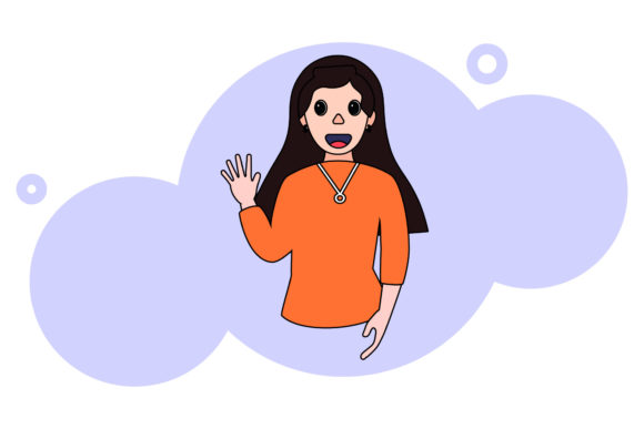 Mom Icon Wave Hands Design Creative Art
