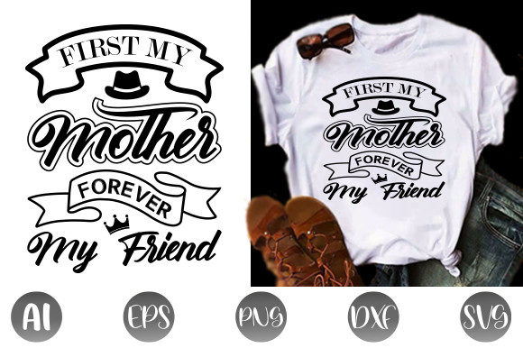 Mom Typography Shirt Design: Graphics for Print Templates