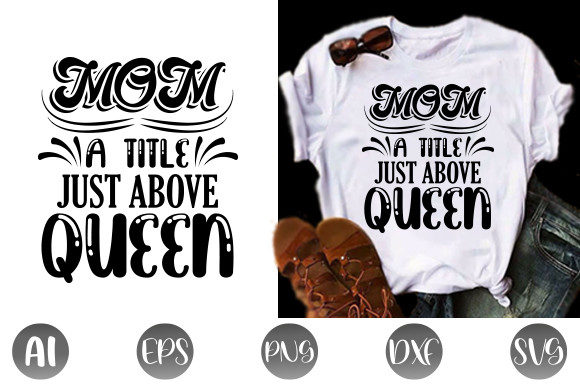 Mom Typography Shirt Designa: Graphics for Print Templates